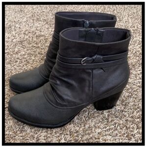 Low Block Heel Ankle Boots
